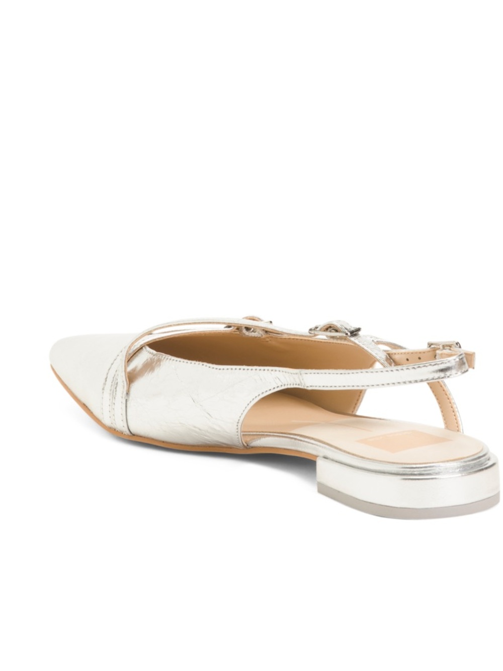 Dolce Vita Metallic Silver pamla wide flats size 7,5W NWT - Picture 2 of 4